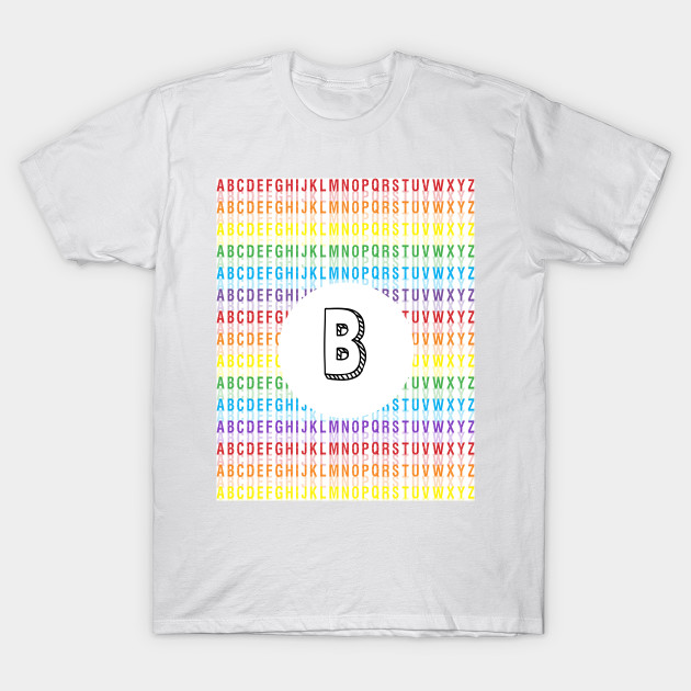 Letter B - Alphabet - Rainbow by Girona